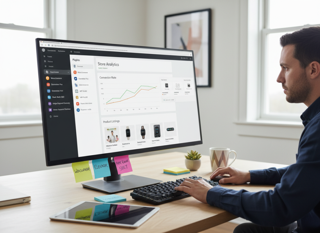 Developer adding the best wordpress plugins