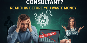 WordPress Seo - Main with head in hands, not wanting to burn money