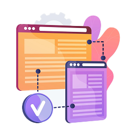 Icon showing a computerized wordpress migration